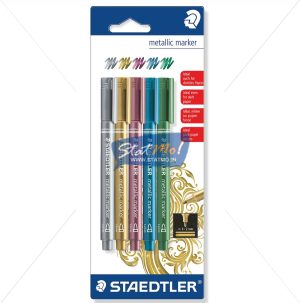 Staedtler Metallic Marker Set of 5 by StatMo.in