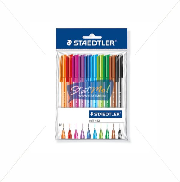 Staedtler Triangular Ballpoint Set of 10 by StatMo.in