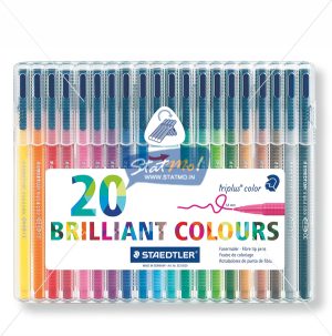 Staedtler Triplus Fibre Tip Colour Pen 20 Shades by StatMo.in