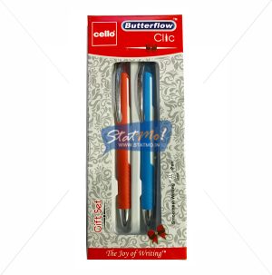 Cello Butterflow Clic Ball Pen Gift Set by StatMo.in