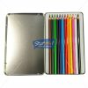 Doms Supersoft Colour Pencil 12 Shades Flat Tin Pack by StatMo.in