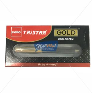 Cello Tristar Gold Roller Pen by StatMo.in