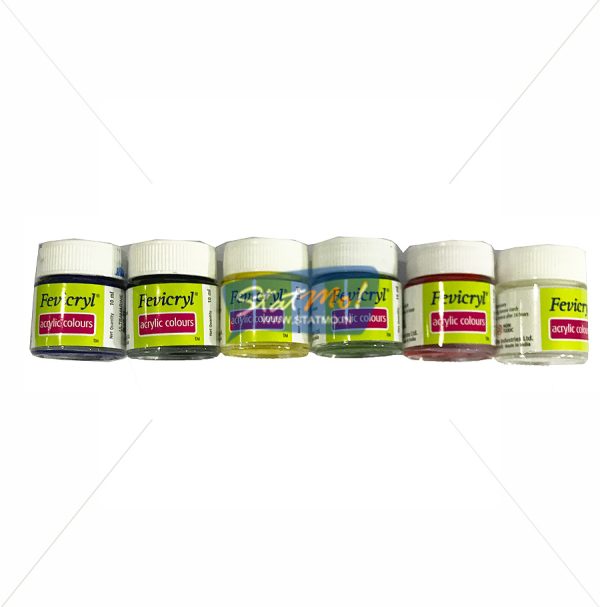 Pidilite Fevicryl Acrylic Colours Lilac Kit 6 Shades by StatMo.in