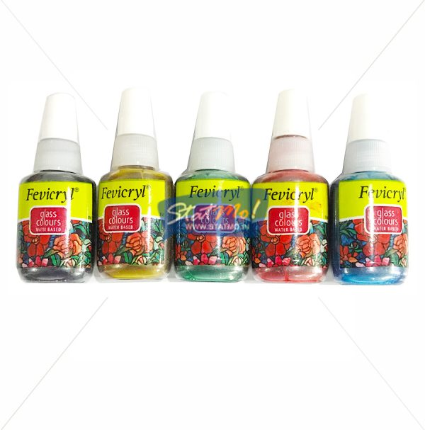 Pidilite Fevicryl Glass Colours 10 Shades by StatMo.in