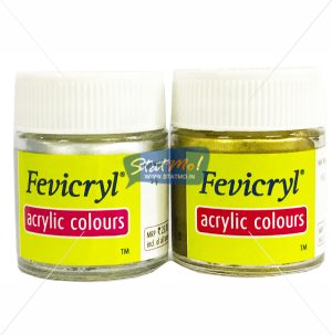 Pidilite Fevicryl Acrylic Gold and Silver Colour by StatMo.in