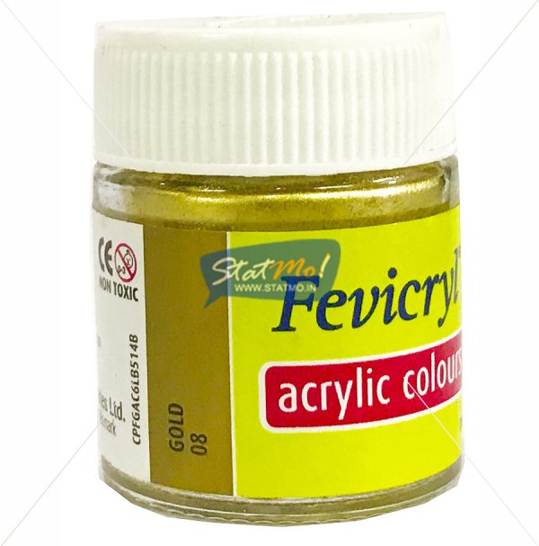 Pidilite Fevicryl Acrylic Gold and Silver Colour by StatMo.in