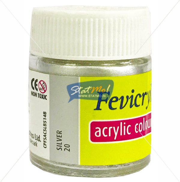 Pidilite Fevicryl Acrylic Gold and Silver Colour by StatMo.in