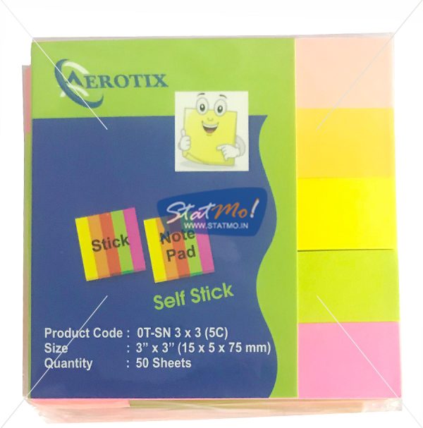 Aerotix Stick Note Pad Five Color by StatMo.in