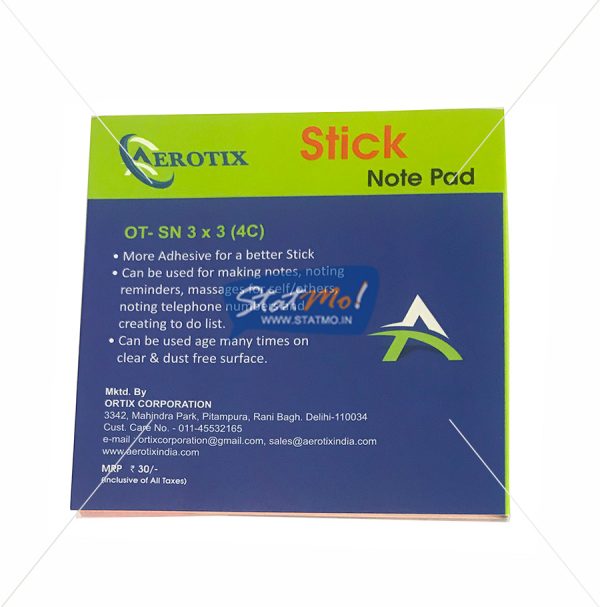 Aerotix Stick Note Pad Four Color by StatMo.in