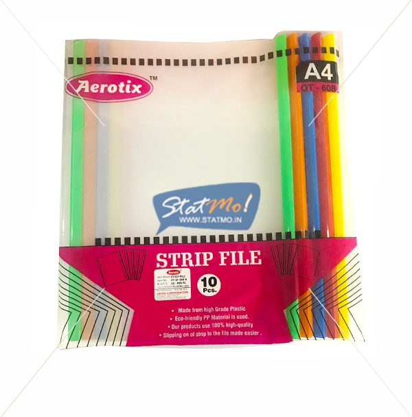 Aerotix Strip File Natural Clear Transparent A4 by StatMo.in