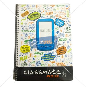 Classmate Selfie Pulse 6 Sub Spiral Notebook 300 Pages by StatMo.in