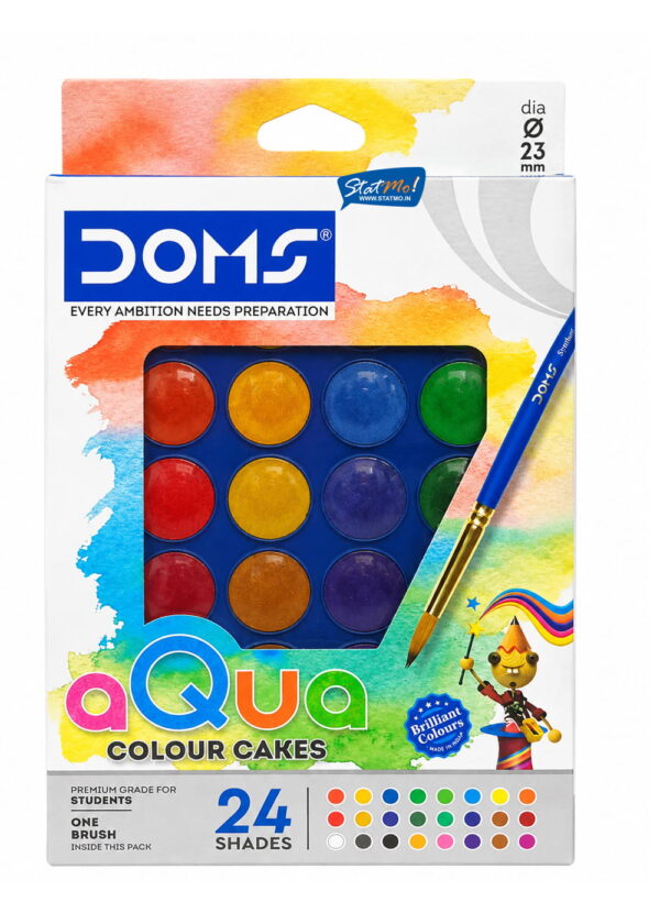 Doms Water Colour Cakes 24 Shades by StatMo.in
