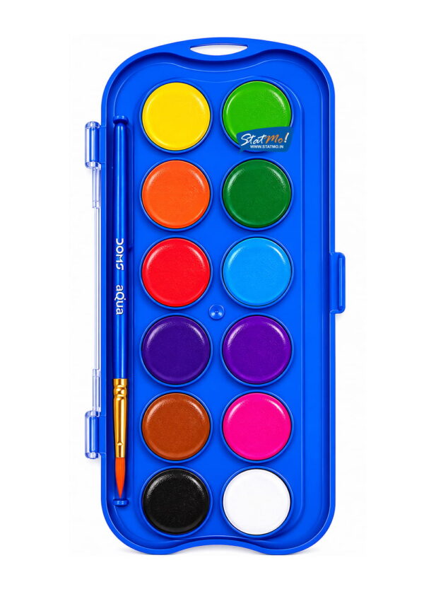 Doms Water Colour Cakes12 Shades Assorted by StatMo.in