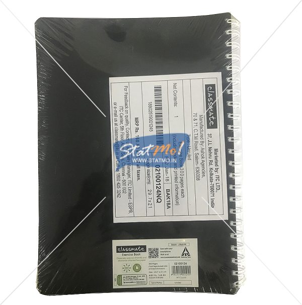 Classmate Pulse 6 Sub Spiral Notebook 300 Pages Unruled by StatMo.in