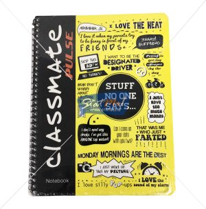 Classmate Pulse Spiral Notebook Single Line by StatMo.in