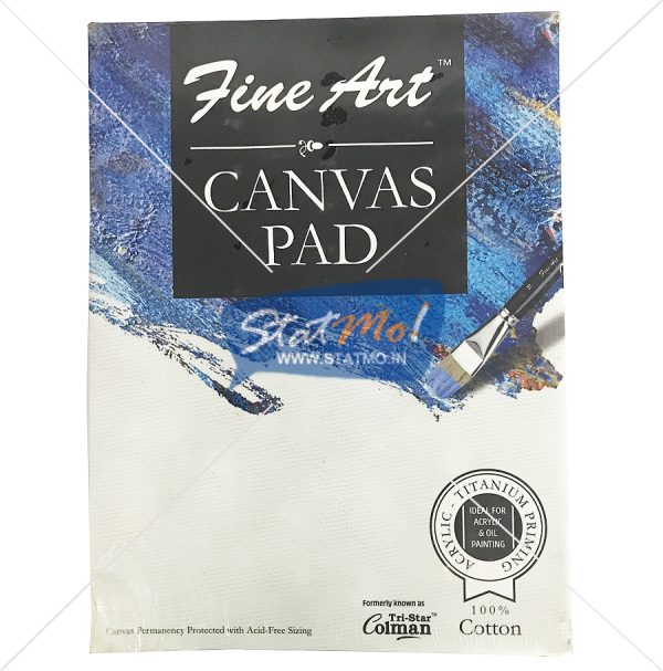 Pidilite Fine Art Canvas Pad 22.86cm X 30.48cm (9x 12 inch) by StatMo.in