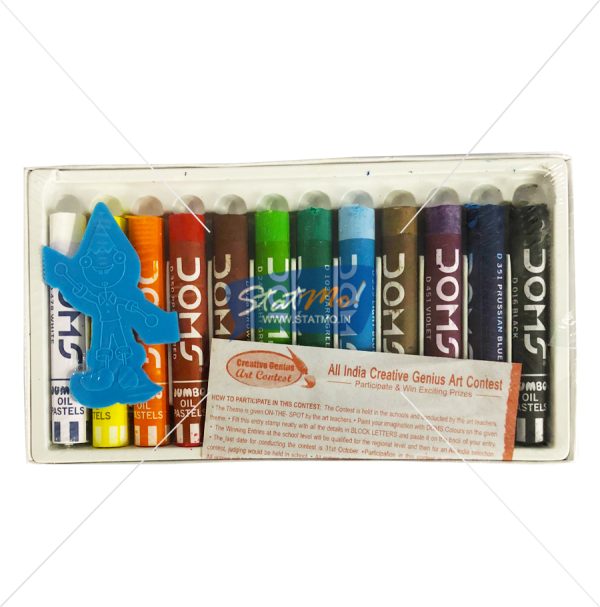 Doms Jumbo Oil Pastel 12 Shades by StatMo.in