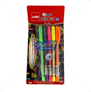 Cello Geltech Neon Gel Pen by StatMo.in