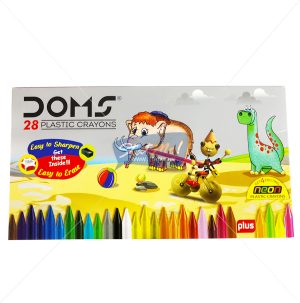 Doms Plastic Crayons 28 Shades by StatMo.in