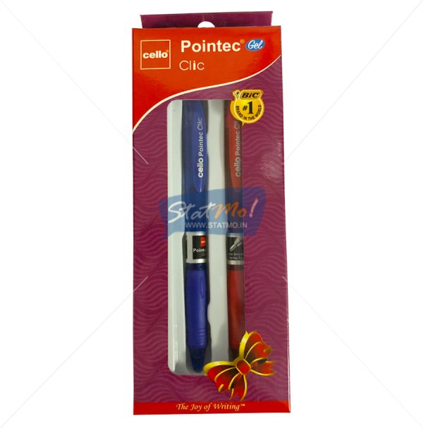 Cello Pointec Clic Gel Pen Gift Set by StatMo.in