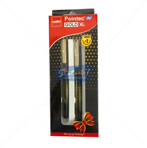 Cello Pointec Gold XL Gel Pen Gift Set by StatMo.in