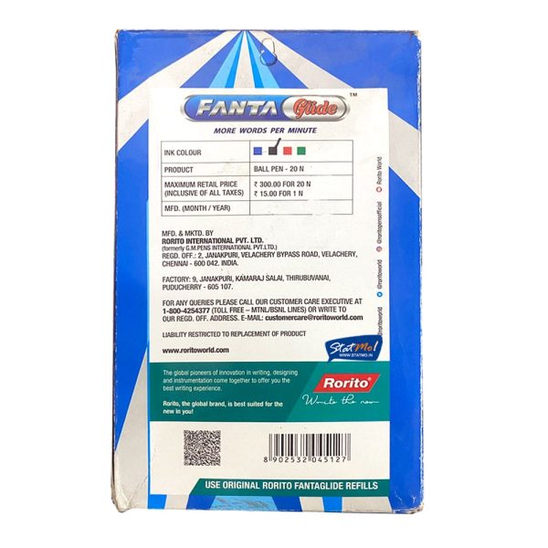 Rorito Fanta Glide Ball Pen by StatMo.in