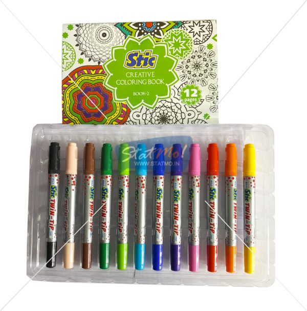 Stic Hi-Fi Twin Tip Creatve Colouring Kit by StatMo.in