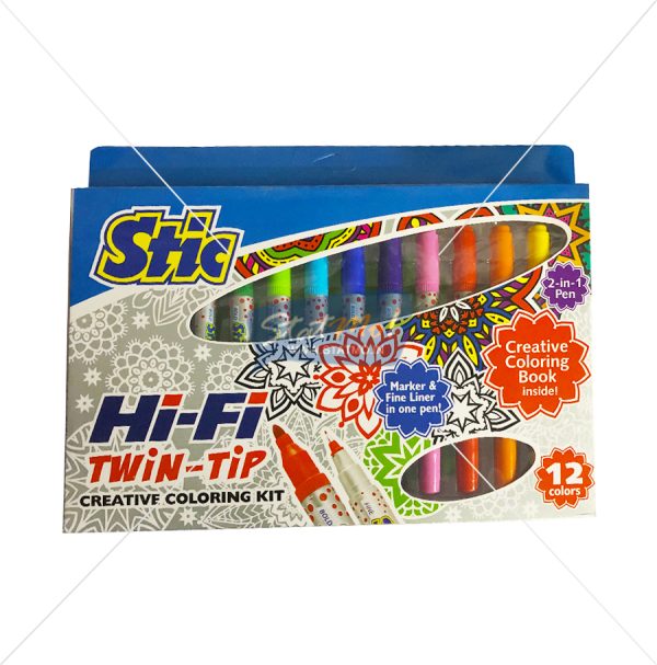 Stic Hi-Fi Twin Tip Creatve Colouring Kit by StatMo.in