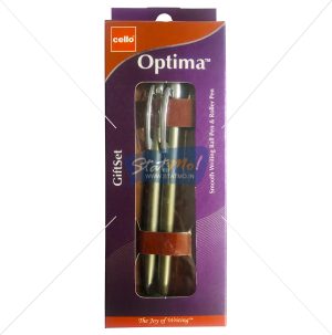 Cello Optima Ball Pen & Roller Pen Gift Set by StatMo.in