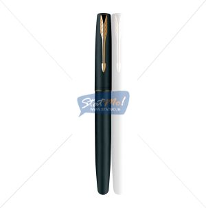 Parker Frontier Matte Black GT Fountain Pen by StatMo.in