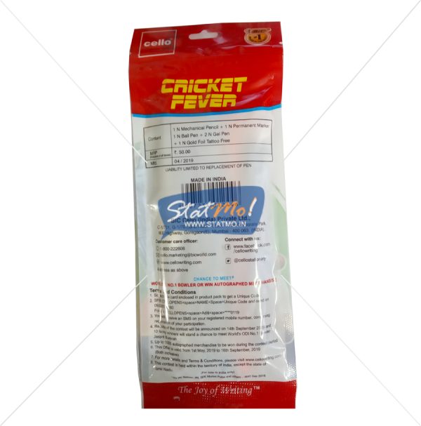 Cello Cricket Fever Pen Set by StatMo.in