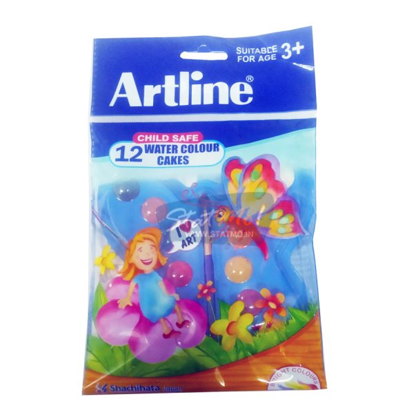 Artline Water Colour Cakes 12 Shades by Statmo.in