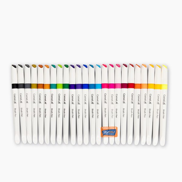 Camlin Brush Pens Colour 24 Shades by StatMo.in