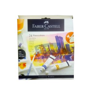 Faber Castell Watercolours 24 Shades 9Ml Tube by StatMo.in