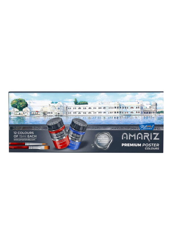 Doms Amariz Premium Poster Colours 12 Shades by StatMo.in