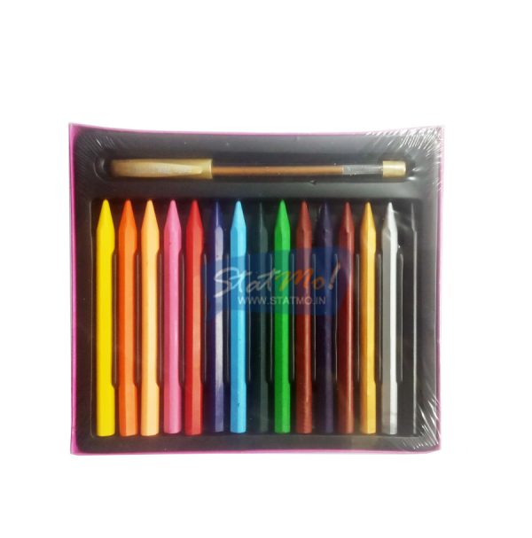 Cello Colour Up Plastic Crayons 15 by StatMo.in