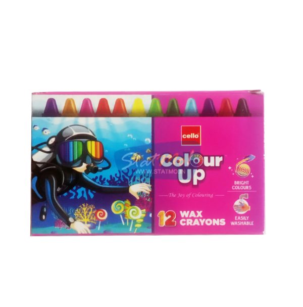 Cello Colour Up Wax Crayons 12 Shades by StatMo.in