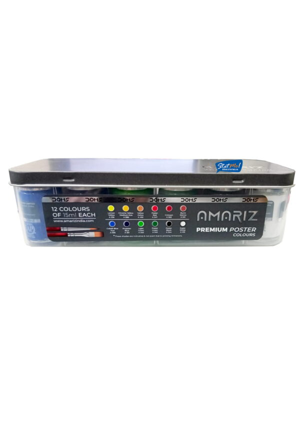 Doms Amariz Premium Poster Colours 12 Shades by StatMo.in