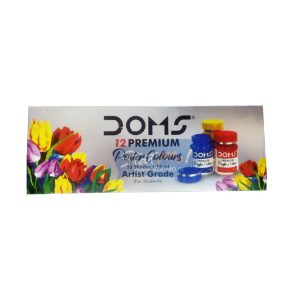 Doms Premium Poster Colours 12 Shades by StatMo.in