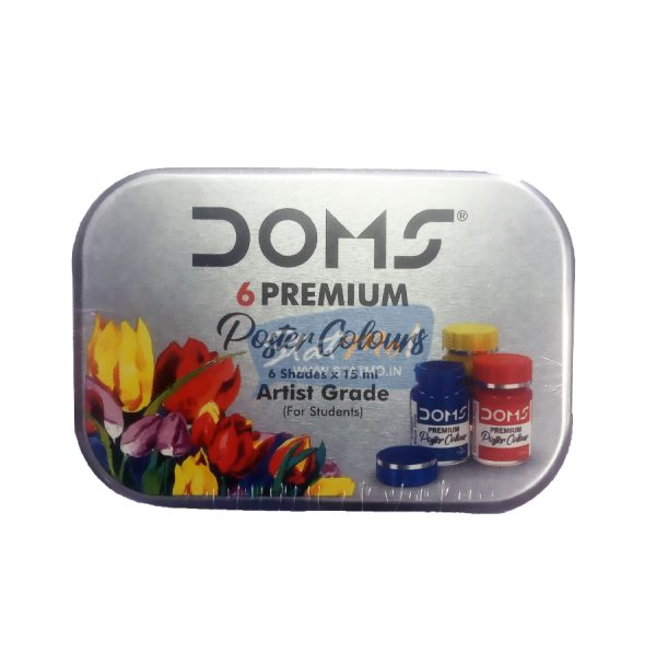 Doms Premium Poster Colours 6 Shades by StatMo.in