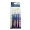 Faber Castell 5 Paint Brushes Flat Tip Synthetic Hair by StatMo.in