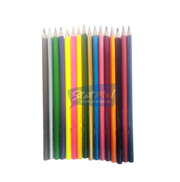 Faber Castell Colour Pencils 16 Shades Round Tin Pack by StatMo.in