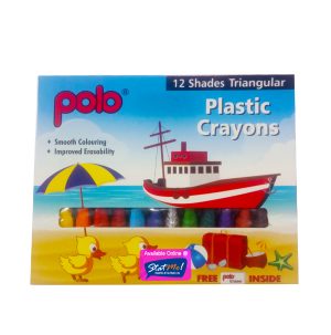 Polo Plastic Crayons 12 Shades by StatMo.in