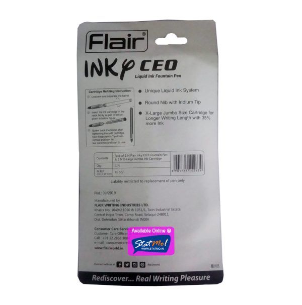 Flair Inky CEO Liquid Ink Fountain Pen by StatMo.in