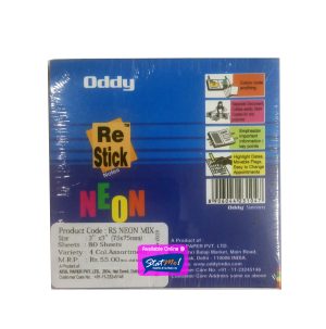 Oddy Re Stick Neon Colored Notes by StatMo.in