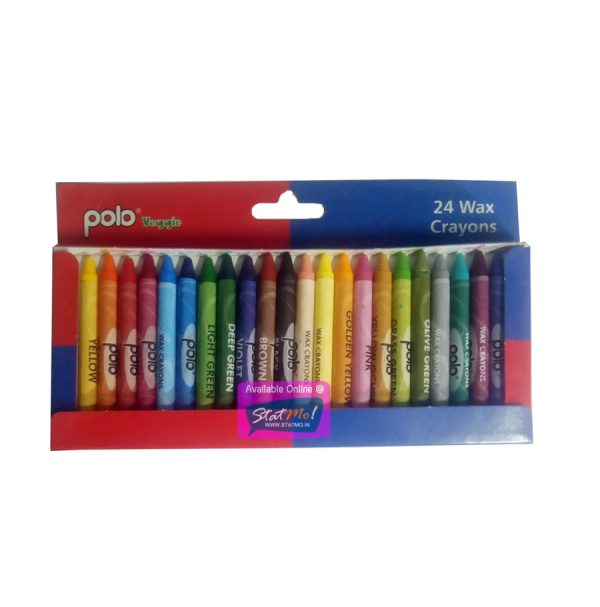 Polo Veggie Wax Crayons 24 Shades by StatMo.in