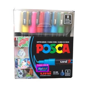 Uniball Posca PC 1MR - Set of 8 by StatMo.in