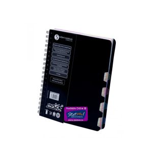 Notex Wirebound Spiral 5 Subject Notebook by StatMo.in