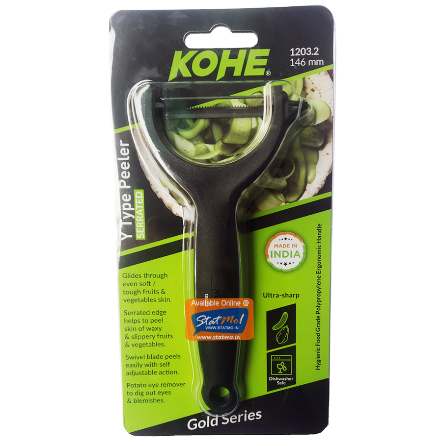 Kohe P Type Serrated Peeler (Swivel Blade) is available online on