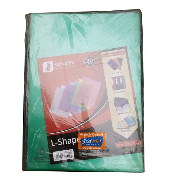 Securex L Folder A4 Size (Pack of 10) by StatMo.in